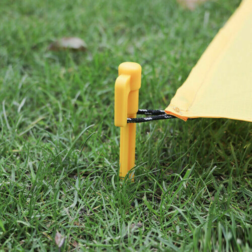 10X Tente en plastique auvent Pèlerins Nails Sand Ground Stakes Camping extérieur