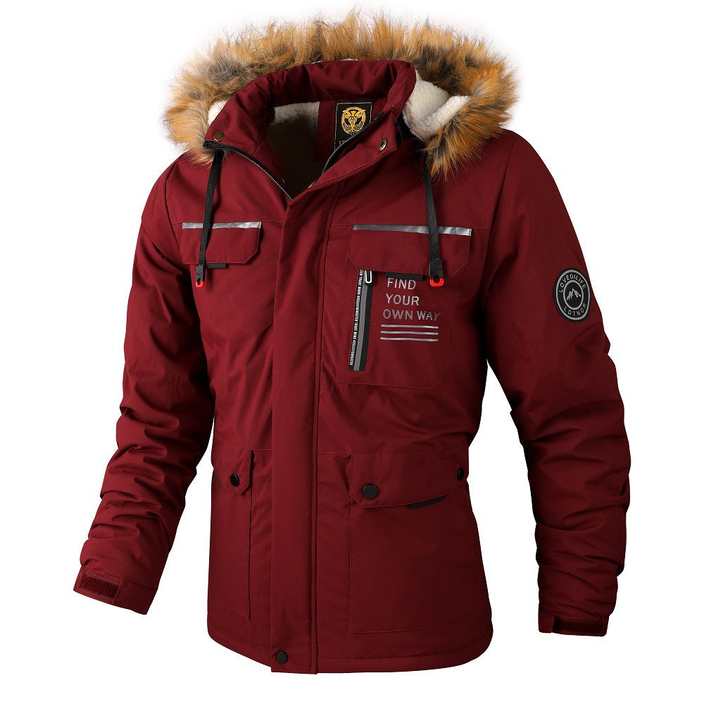 Mi-longueur Veste Casual Longueur genou Parka