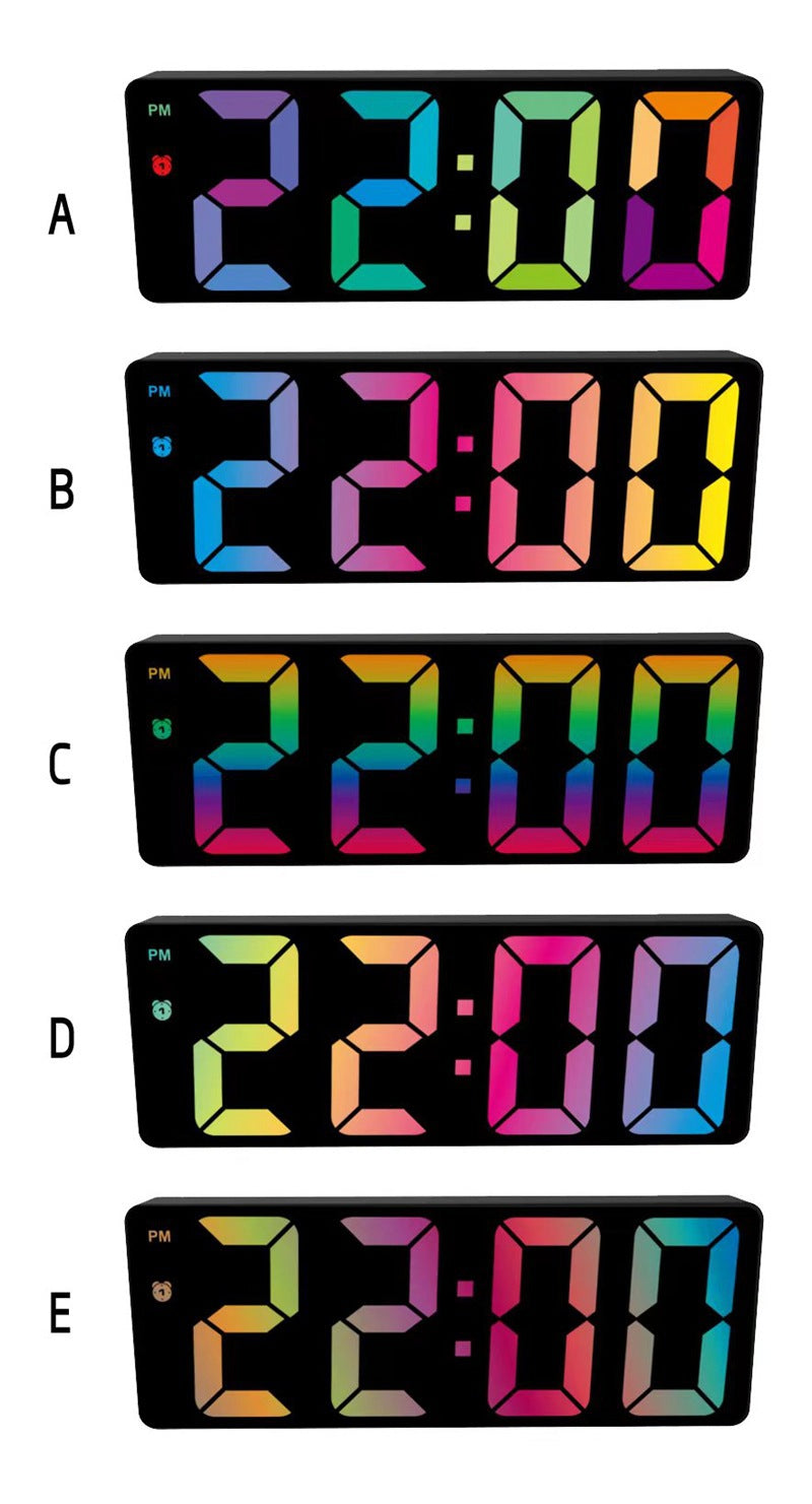Horloge de chevet électronique Big Screen et Font
