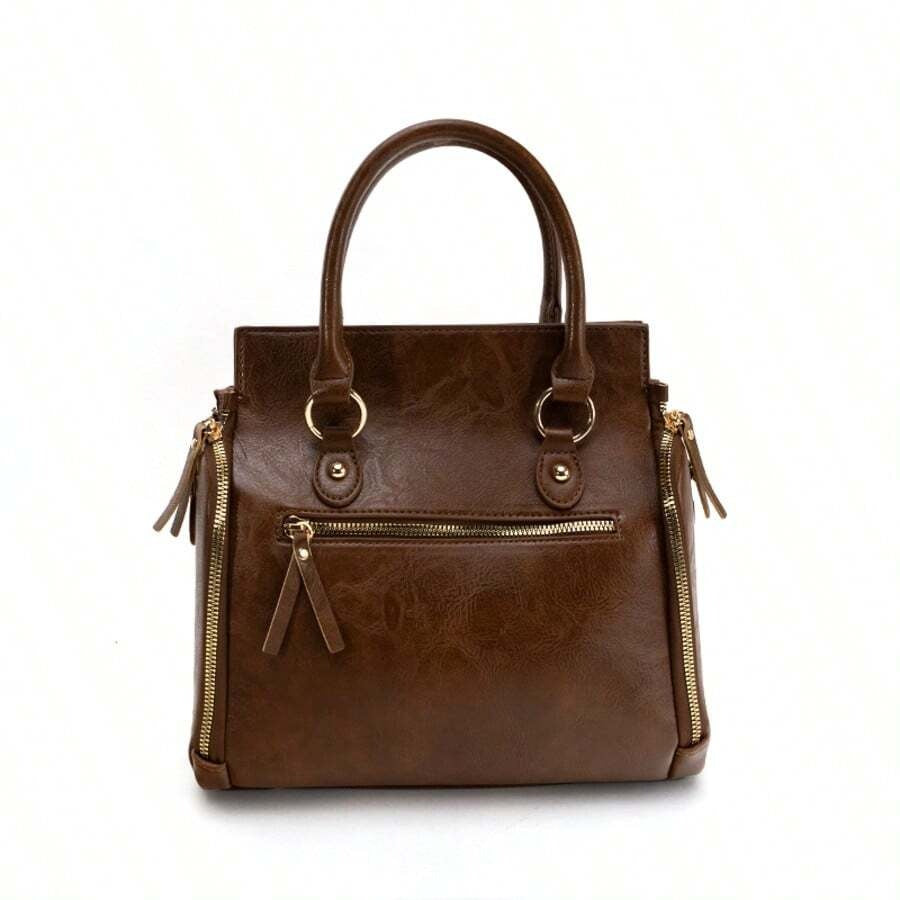 Ladies Vintage Tote Bag - Sac à main de grande capacité avec plusieurs poches