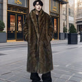Manteau de fourrure pour hommes imperméable au vent et à la chaleur