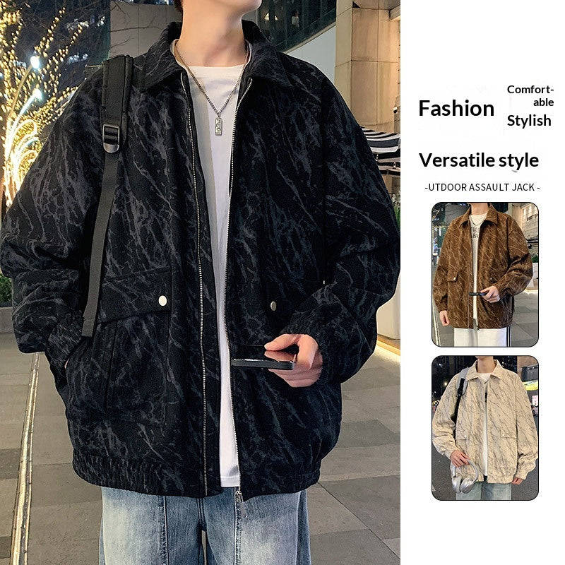 Veste décontractée polyvalente plus grande taille pour hommes