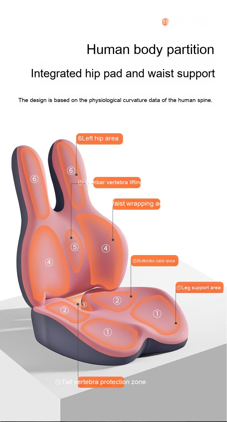 Accrochage de voiture Coussin dossier Lumber Pad Une seule conduite principale Coussin épais