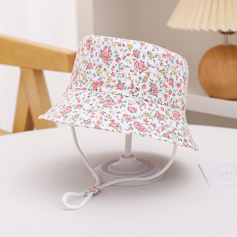 Imprimé Bucket Chapeau mignon voiture Dinosaur Summer Beach Pure Cotton Chapeau pêcheur pour bébés