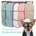 Pet Super Absorbent serviette chat et chien séchage rapide serviette de poche style Gants de broussailles bain à
