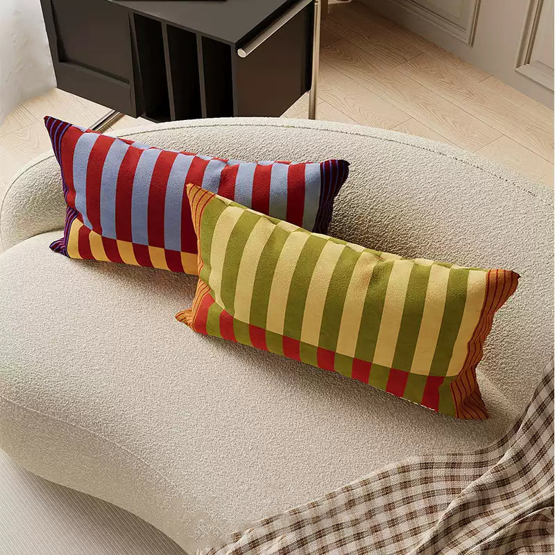 Long striped cushion