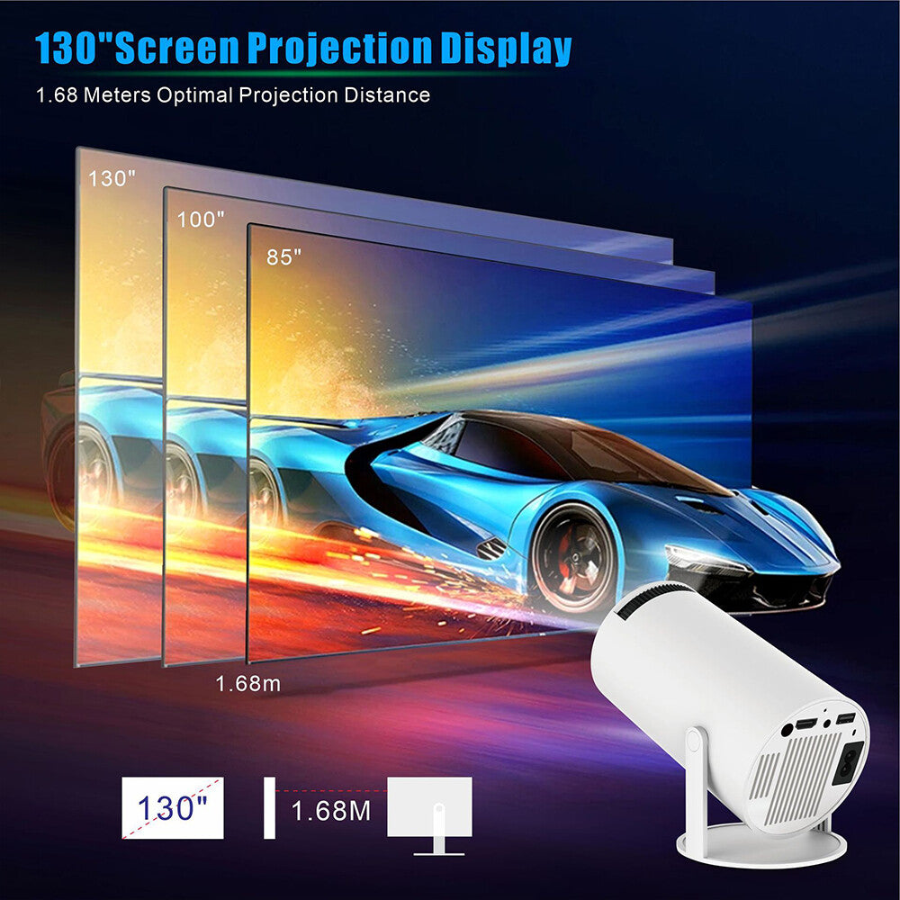 Projecteur 5G 4K Smart HD LED WiFi Bluetooth Android Office