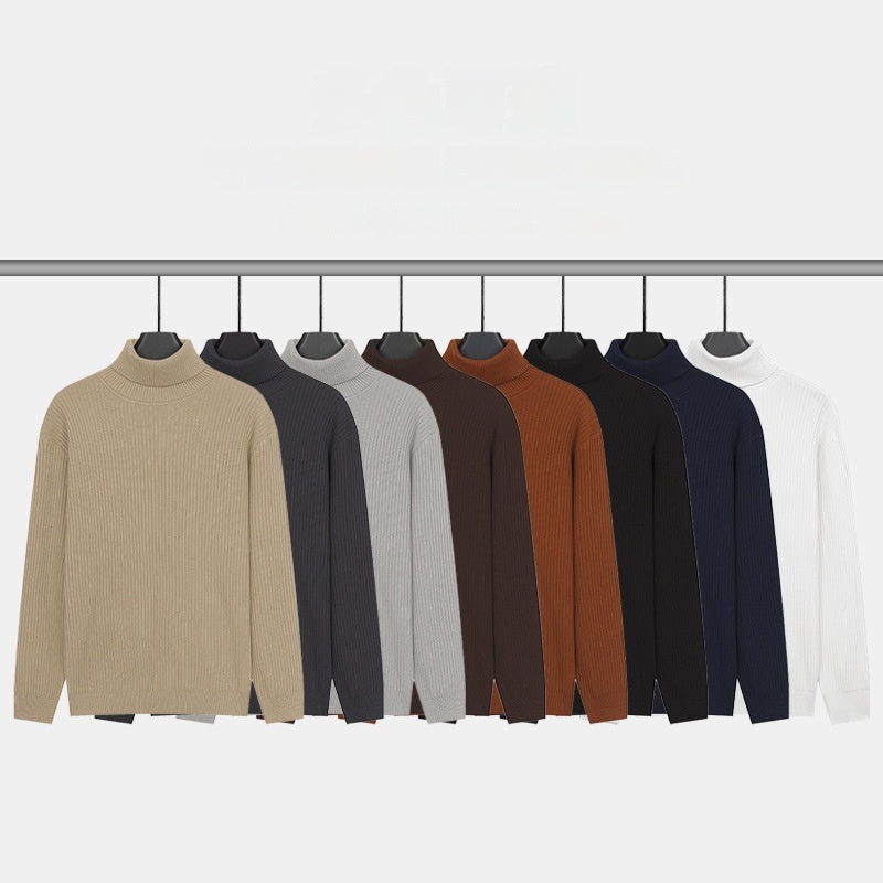 Pull en col roulé, enroulé