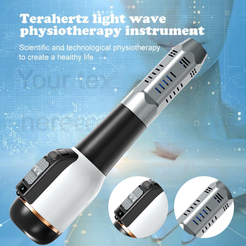 Instrument de physiothérapie Blow Light Wave Pulse Massage Main bouton poussoir Meridian