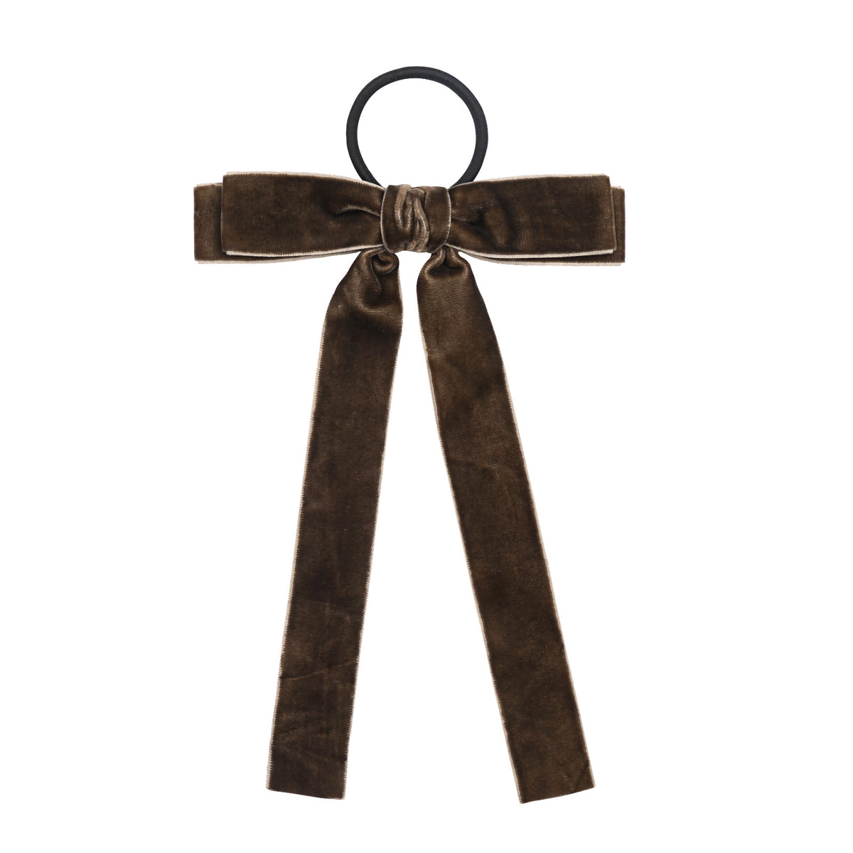 Velvet Bandeau Rubber Band Girl Bow Ribbon Cheval