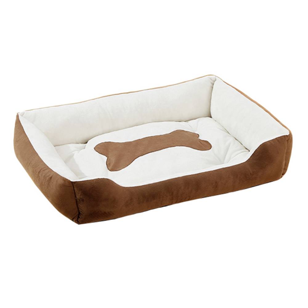Grand lit de chien chaud en peluche tapis lavable calmant coussin pour chiot pour chien chat