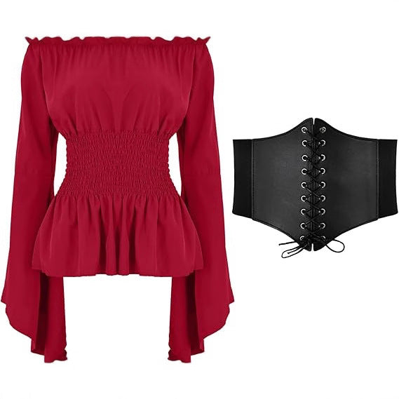 Chemise minimaliste style Renaissance pour femmes