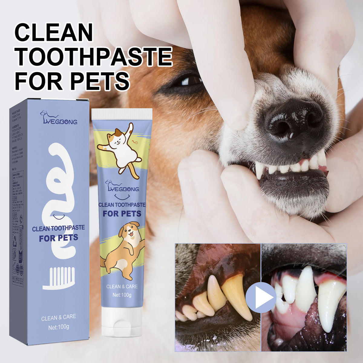 Dog Toothpaste 100ml, daily oral hygiene