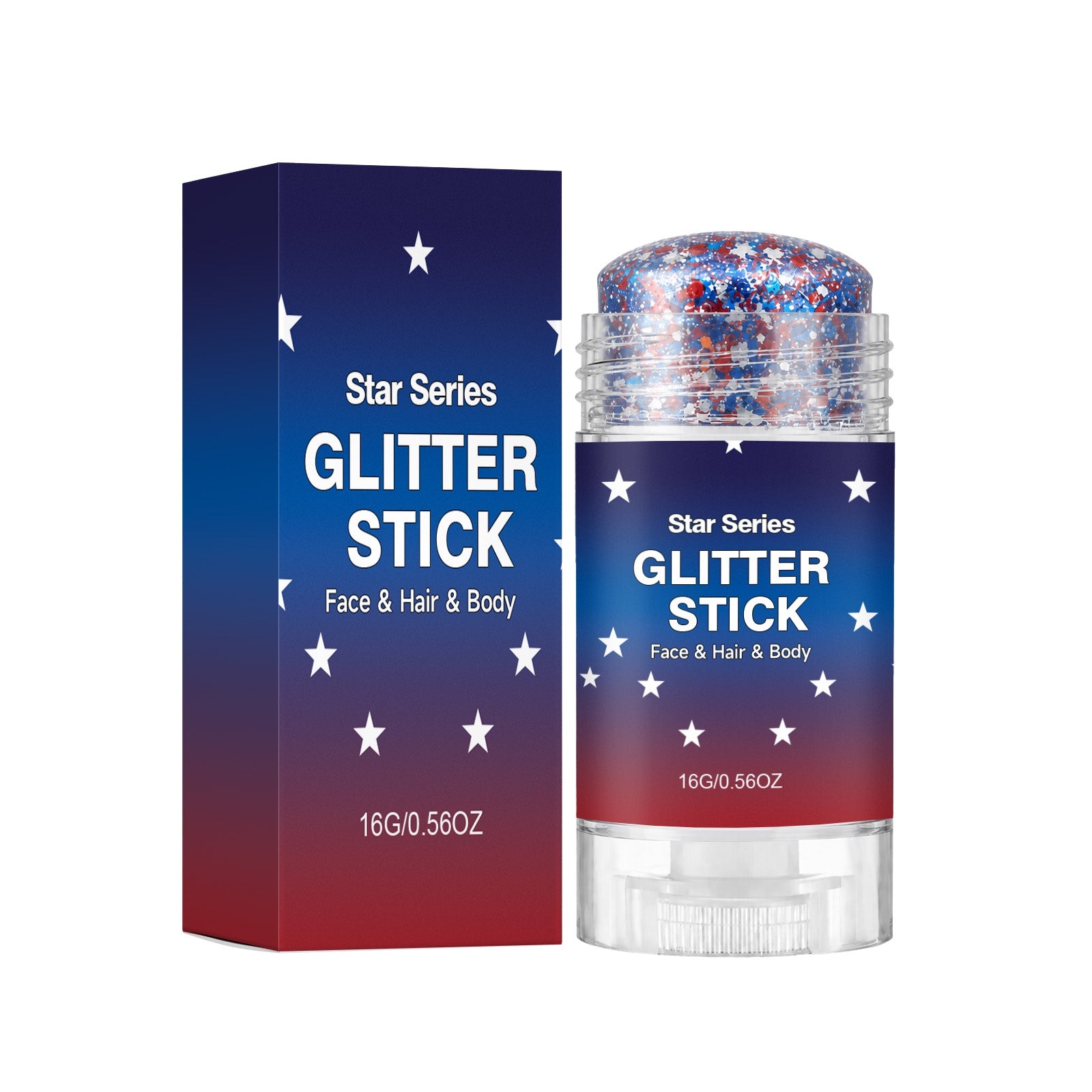 Bâton de maquillage à paillettes
