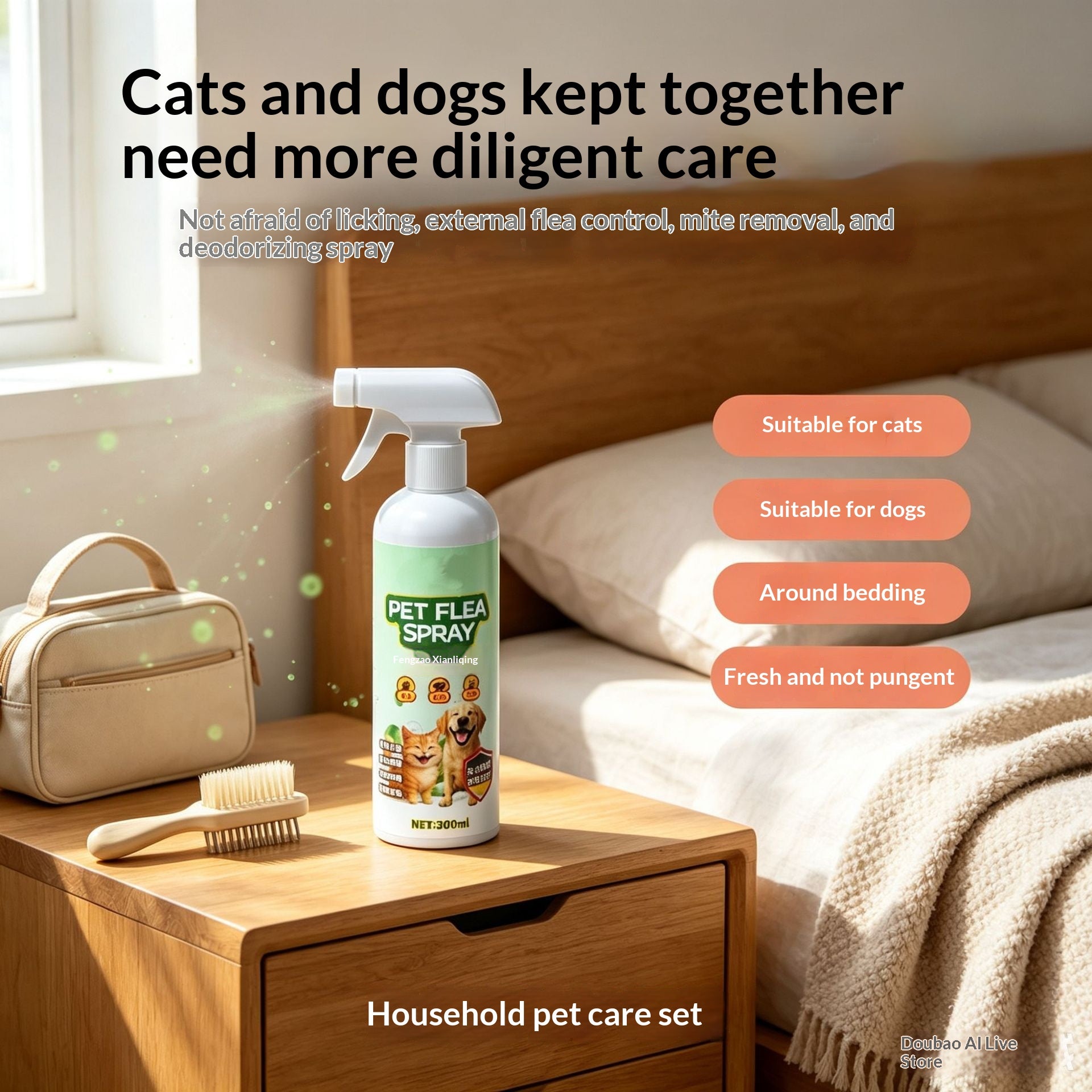 Spray insecticide pour chiens et chats