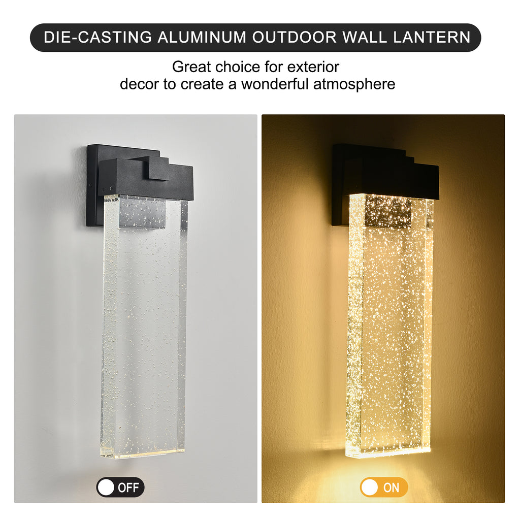 18"(H) 1-pack 12W Modern Outdoor Wall Light luminaire
