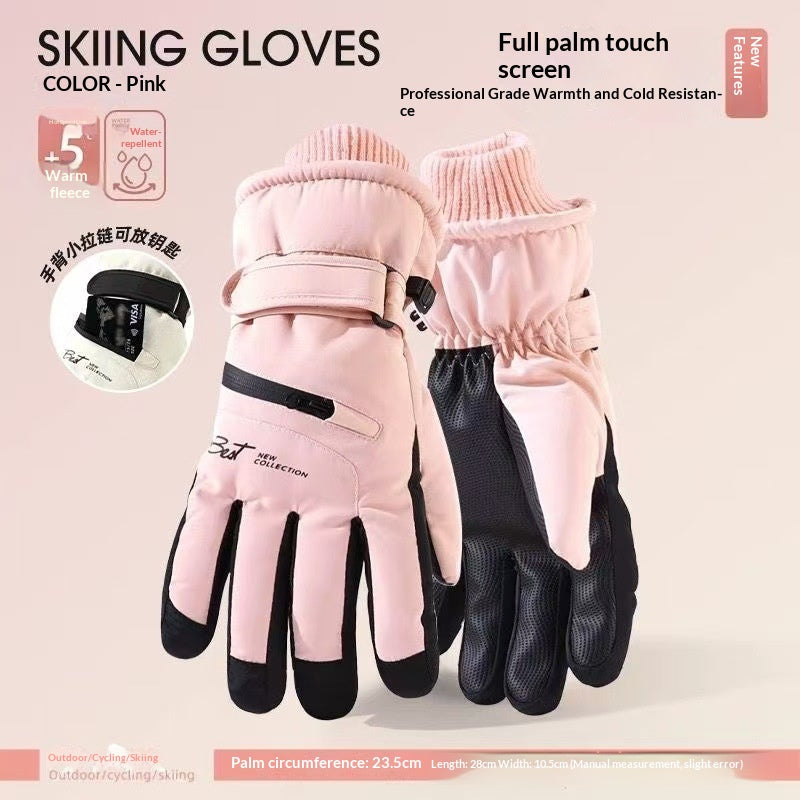 Gants de vélo à cinq doigts, doublés de mouches