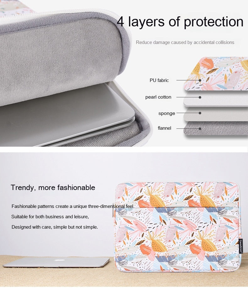 Simple Portable Waterproof 14 pouces ordinateur sac intérieur