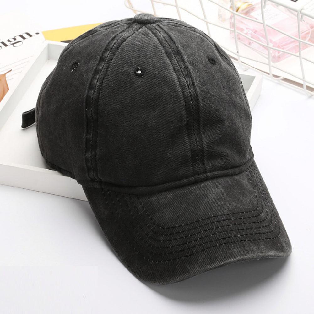 Summer Women's Solid-color Six-strand Ajustable Soft-brim Mode Casquette Casual Baseball