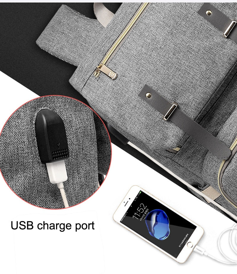 Lait Daddy Sac à Dossard Étanche Sac à Dos de maman Pack de grossesse USB Bouteille de recharge Heati