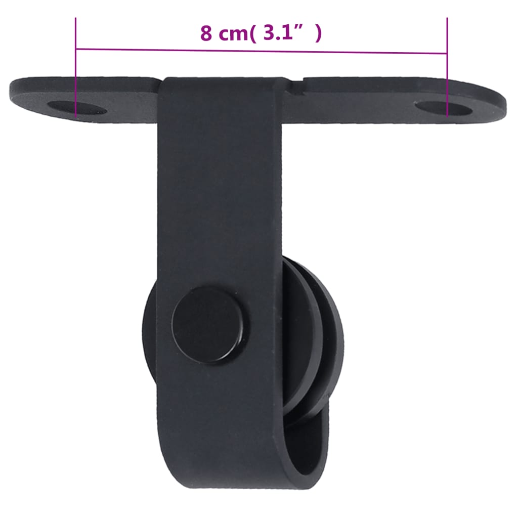 Mini ensemble de fixation de porte coulissante pour portes de cabinet