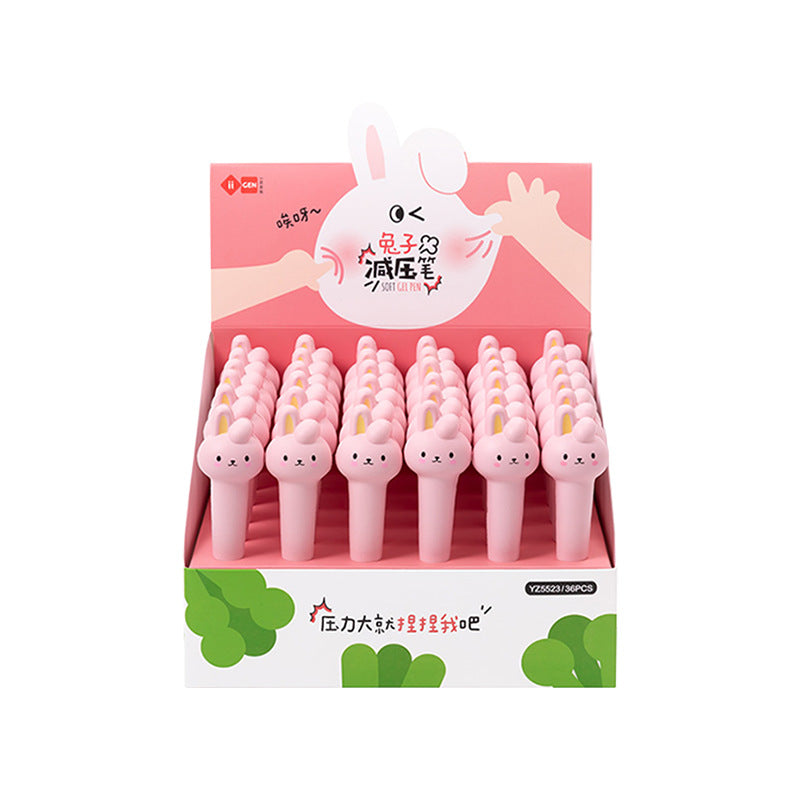 Stylo de décompression de dessin animé Cactus Gel Stylo de décompression créatif