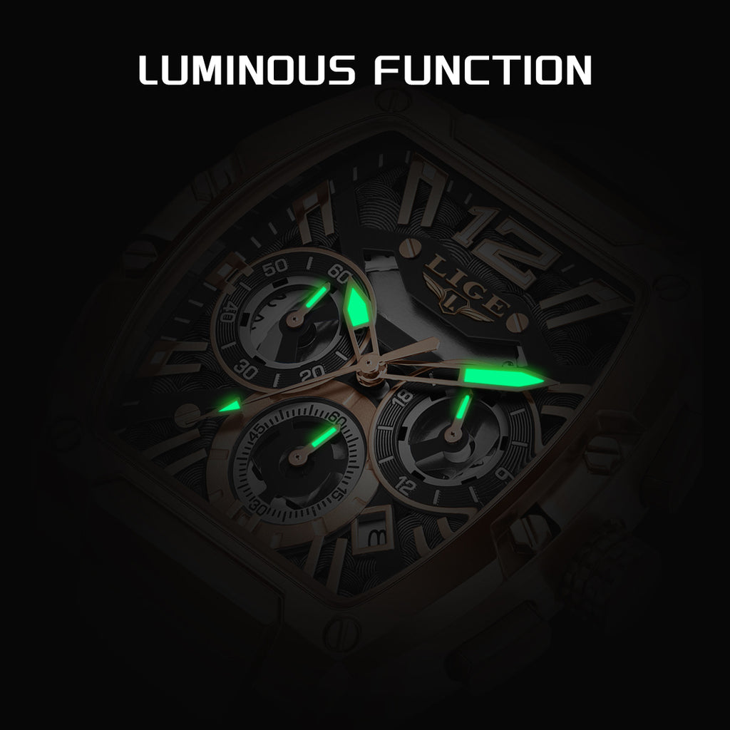 Sports Watch Multifonctionnel Waterproof Calendrier lumineux