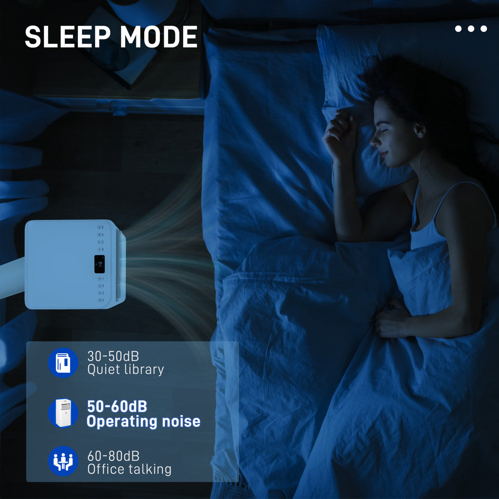 8000 BTU Climatiseur mobile pour refroidissement et déshumidification