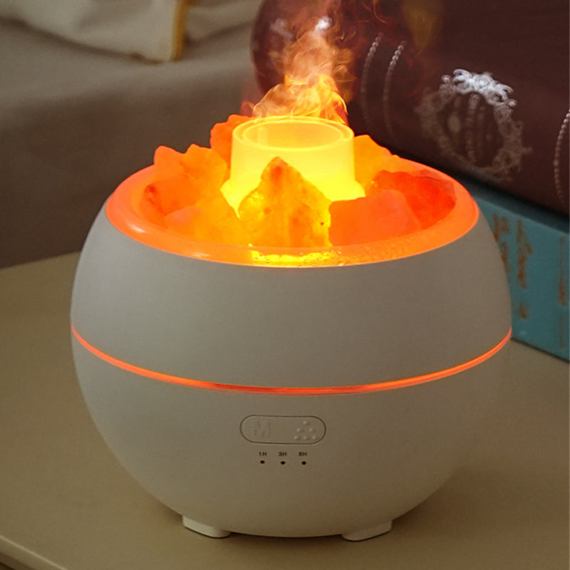 Simulacre de pierre de sel Flame Aromathérapie Machine