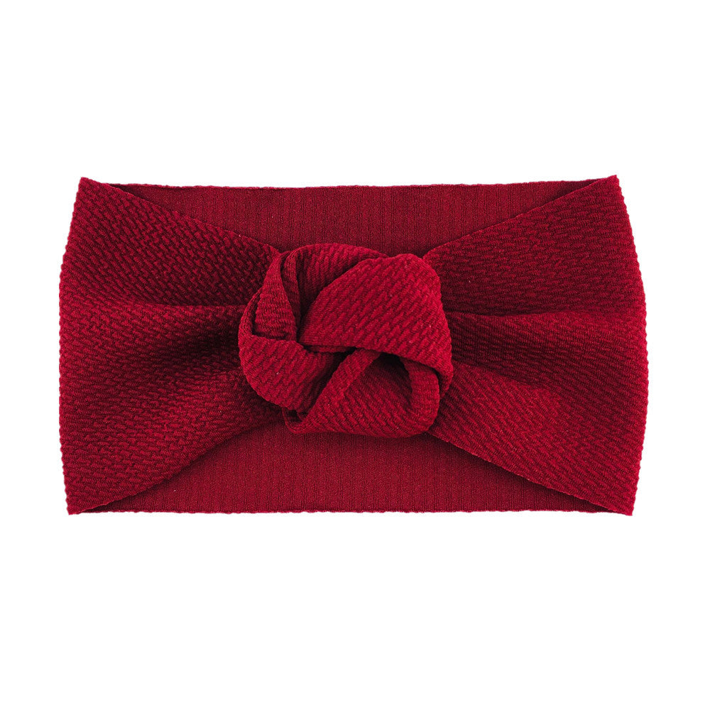 Bébé Twill Bubble Rose fleur bandeau Instagram style enfants accessoires de cheveux