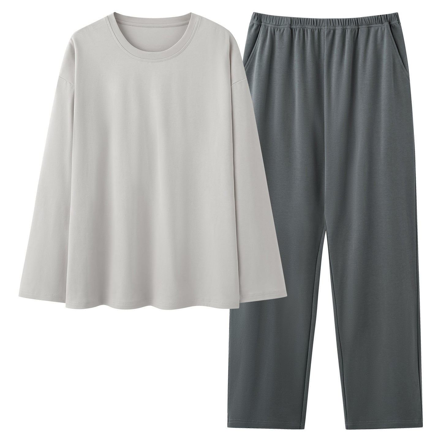 Ensemble pyjama en coton 100 hommes avec top à manches longues et pantalons longs