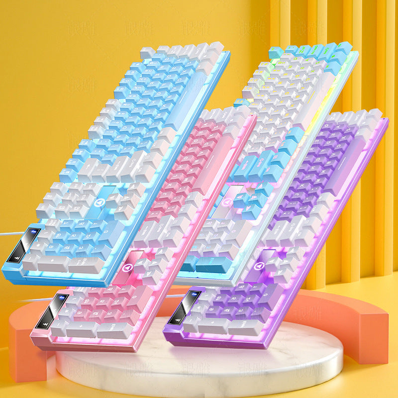 K500 jeu filaire couleur matching machine lumineuse Touch ordinateur de bureau clavier