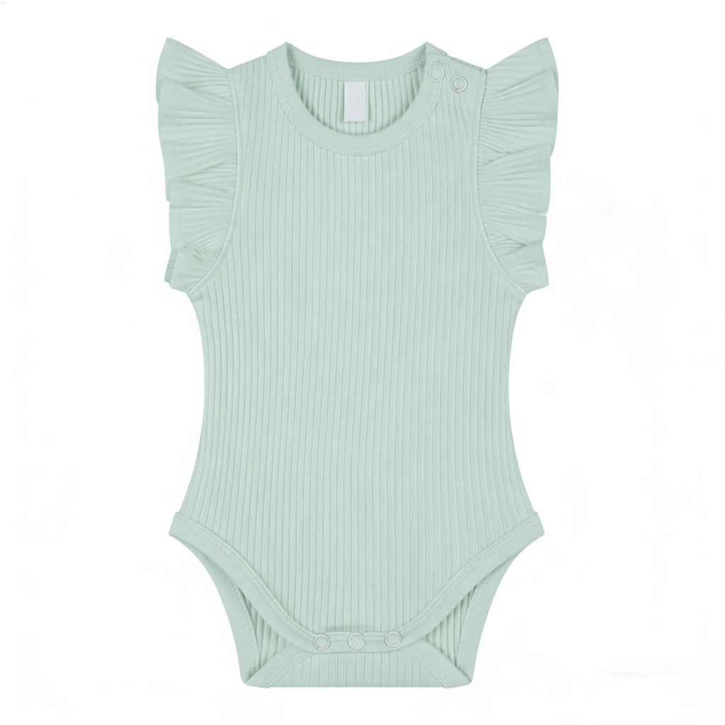 Bébé Romper tricoté à côtes