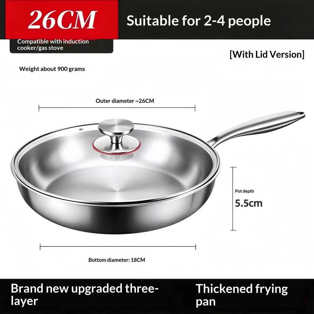304 Stainless Steel Non-stick Frying Pan