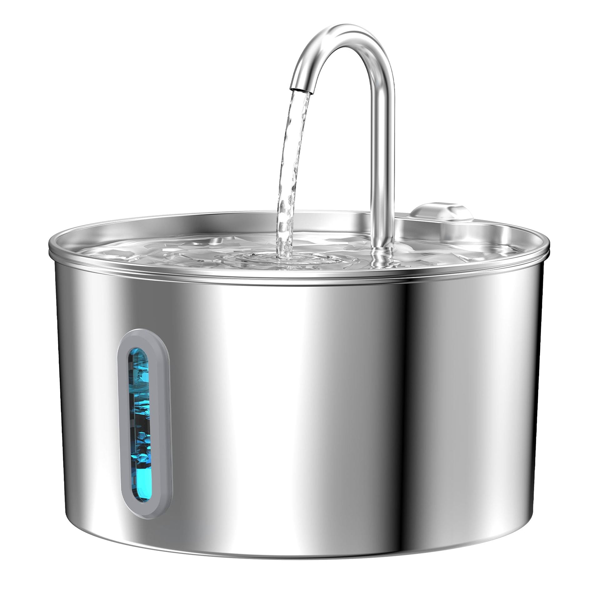 Fontaine d'eau en acier inoxydable Cat avec circulation automatique et filtration intelligente
