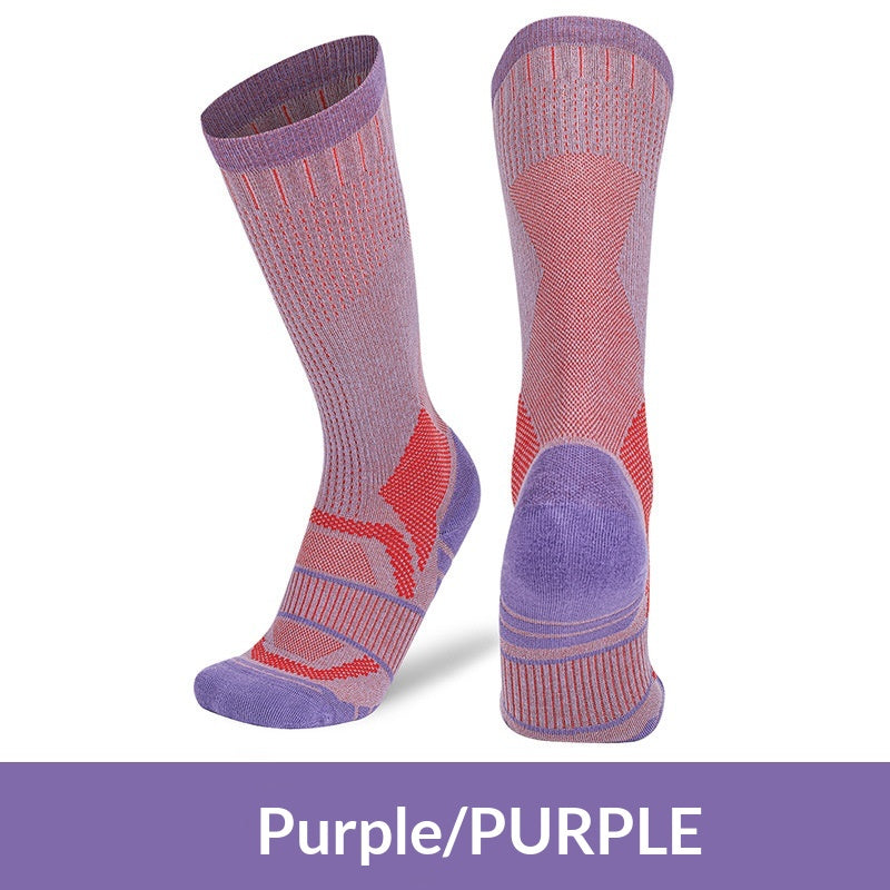 Chaussettes professionnelles de compression en fibre de bambou