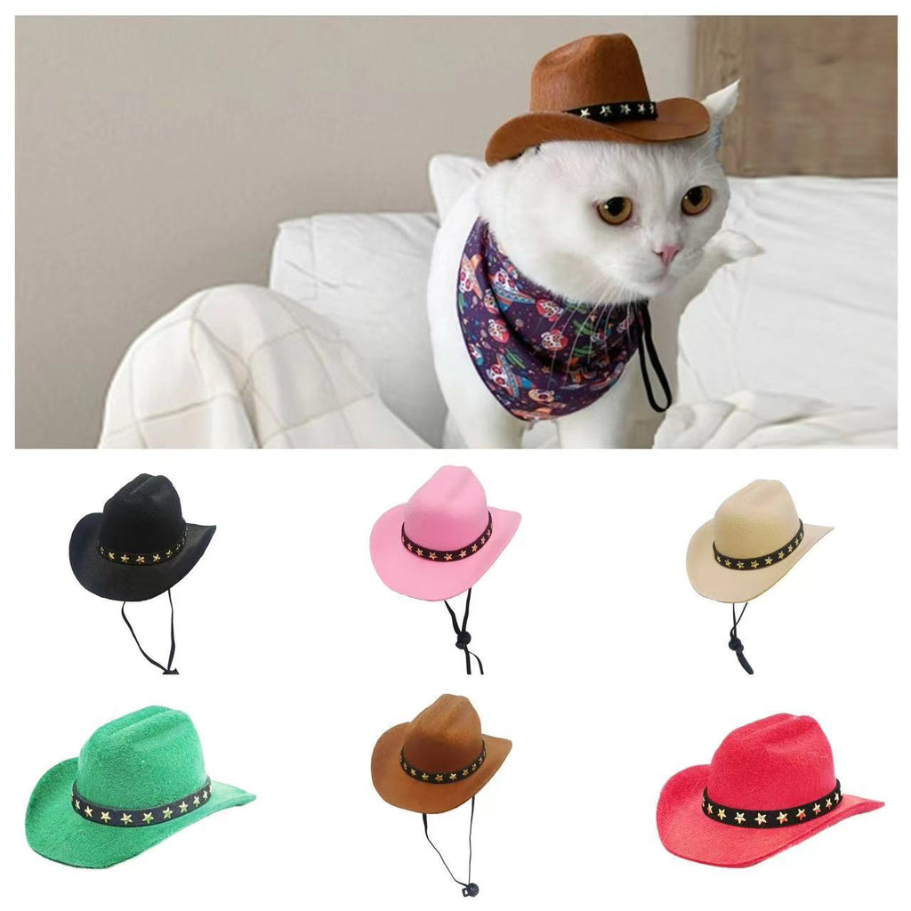 Chapeau de cowboy de chat à cinq points de la mode