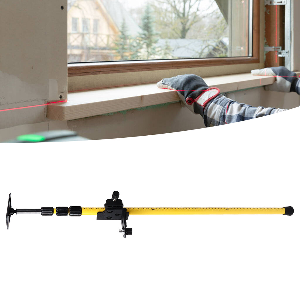 2.8 Mesure de nivellement laser Pole télescoping Pole de montage réglable pour Rotary et Line Las