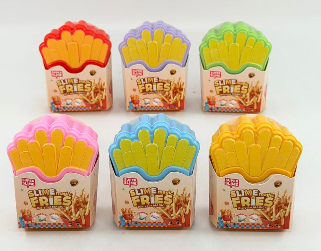 Simulation French Fries Box Crystal Slime Toy