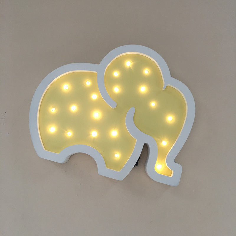 Bébé éléphant LED lumière de nuit