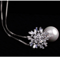 Collier en zircon perle