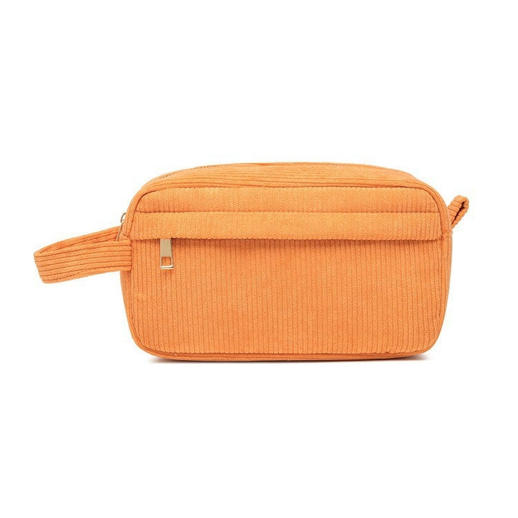 Sac de maquillage à grande capacité Corduroy