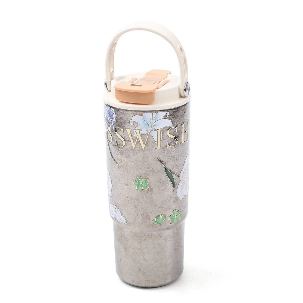 Stylish Large Capacity Insulated Tumbler with Handle