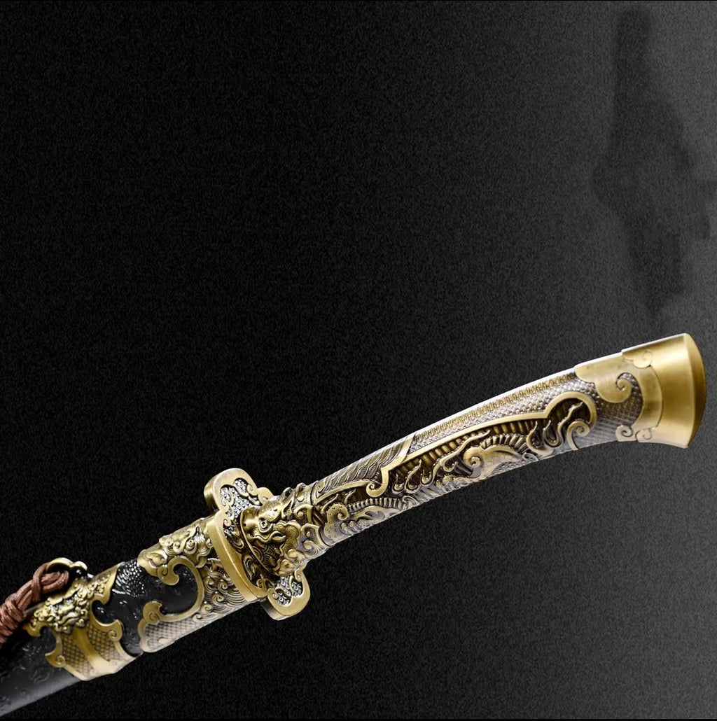 Fulong Wild Goose Feather Saber Integral Keel Structure Haute Manganèse Acier Collection-Gr
