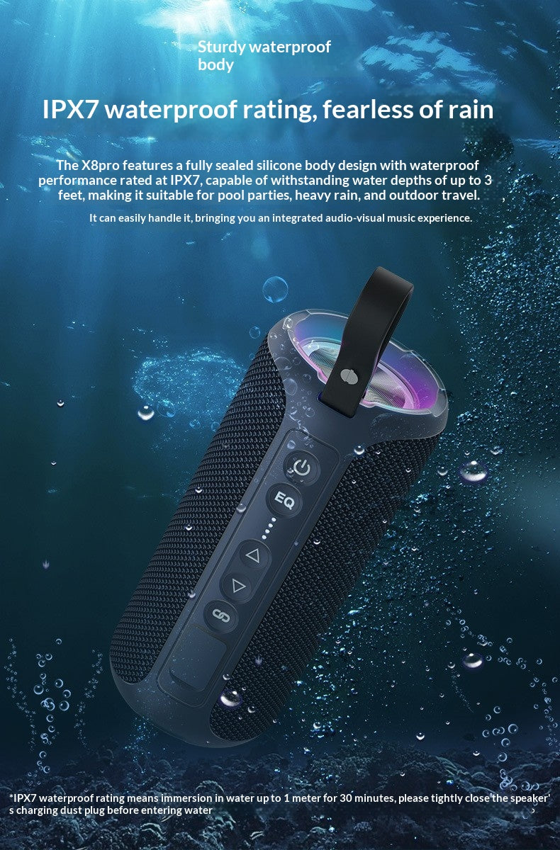 Plein air maison lumières colorées Haut-parleur Bluetooth