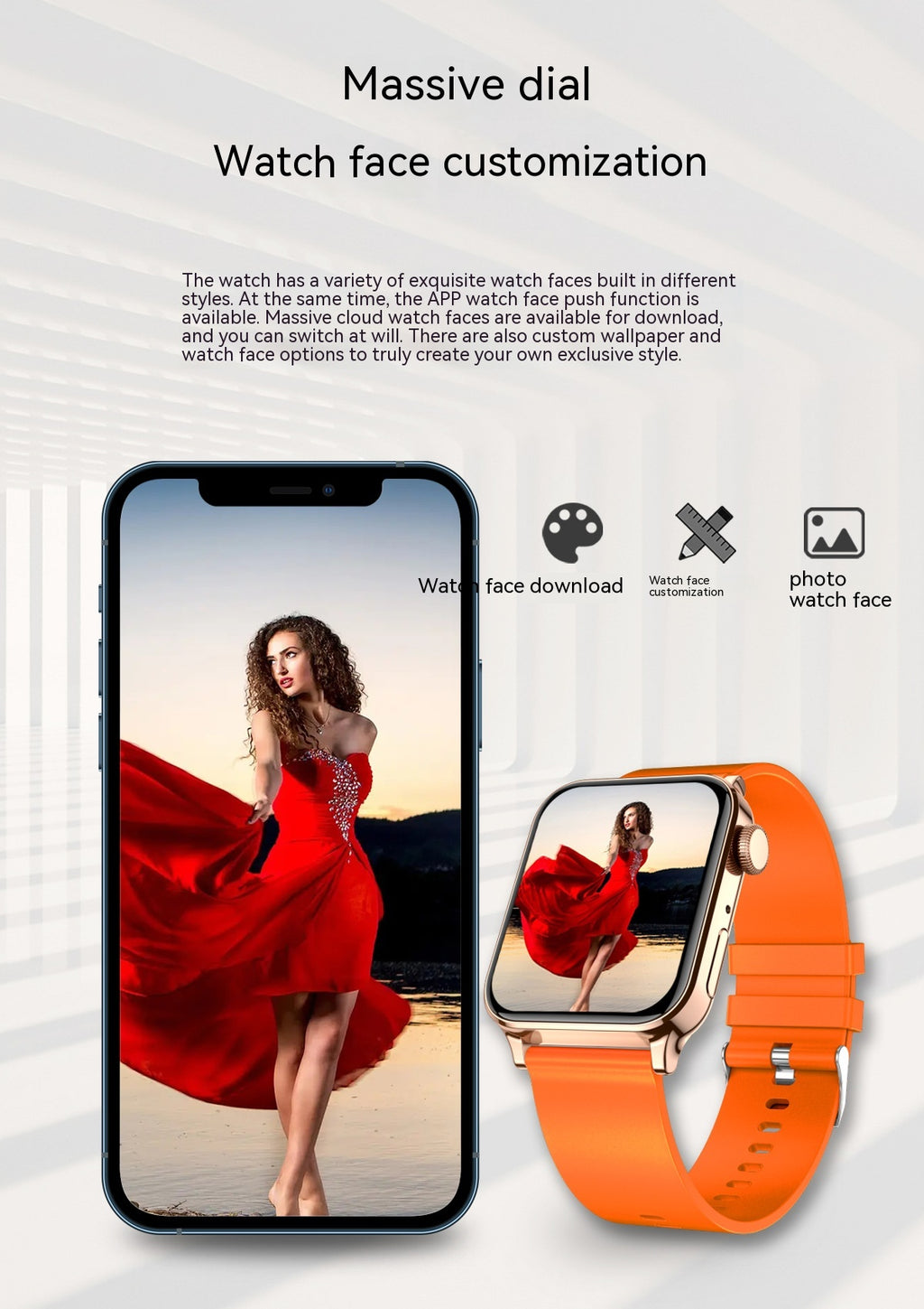 Smart Watch En temps réel Sleep Blood Pression Blood Oxygen Exercise Monitoring Watch Hommes Et