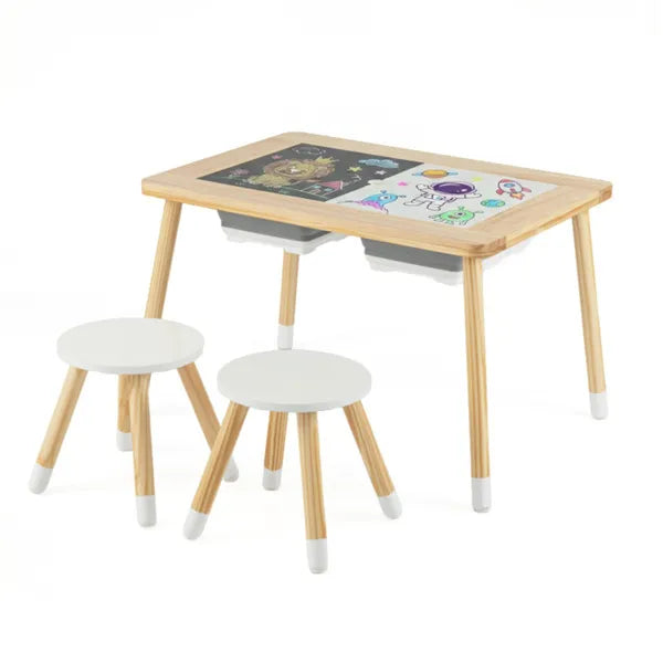 Table d'activités et chaises pour enfants tout-en-un
