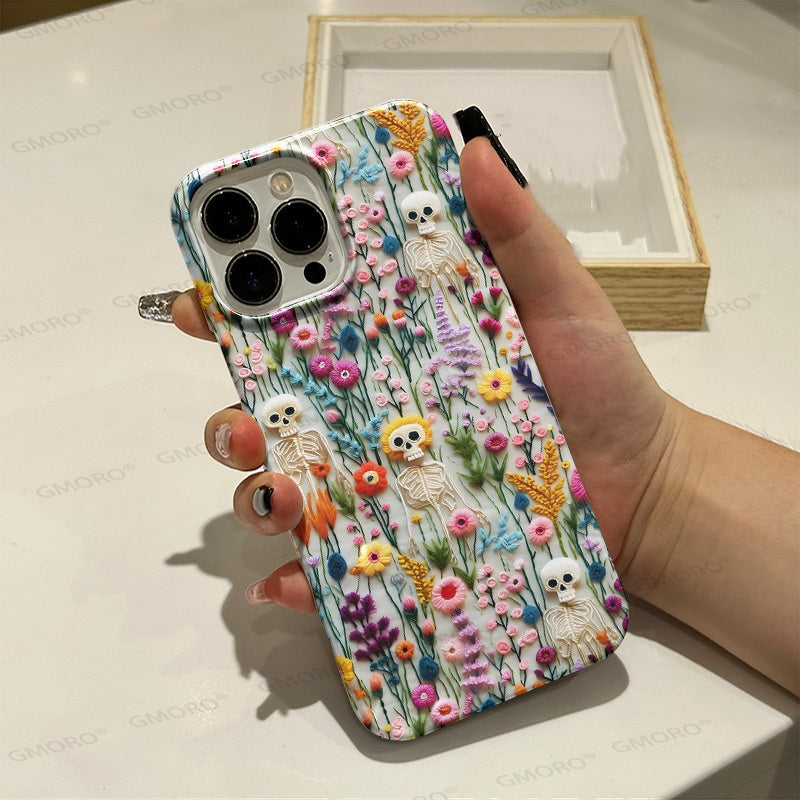 Rétro huile peinture boîtier de téléphone