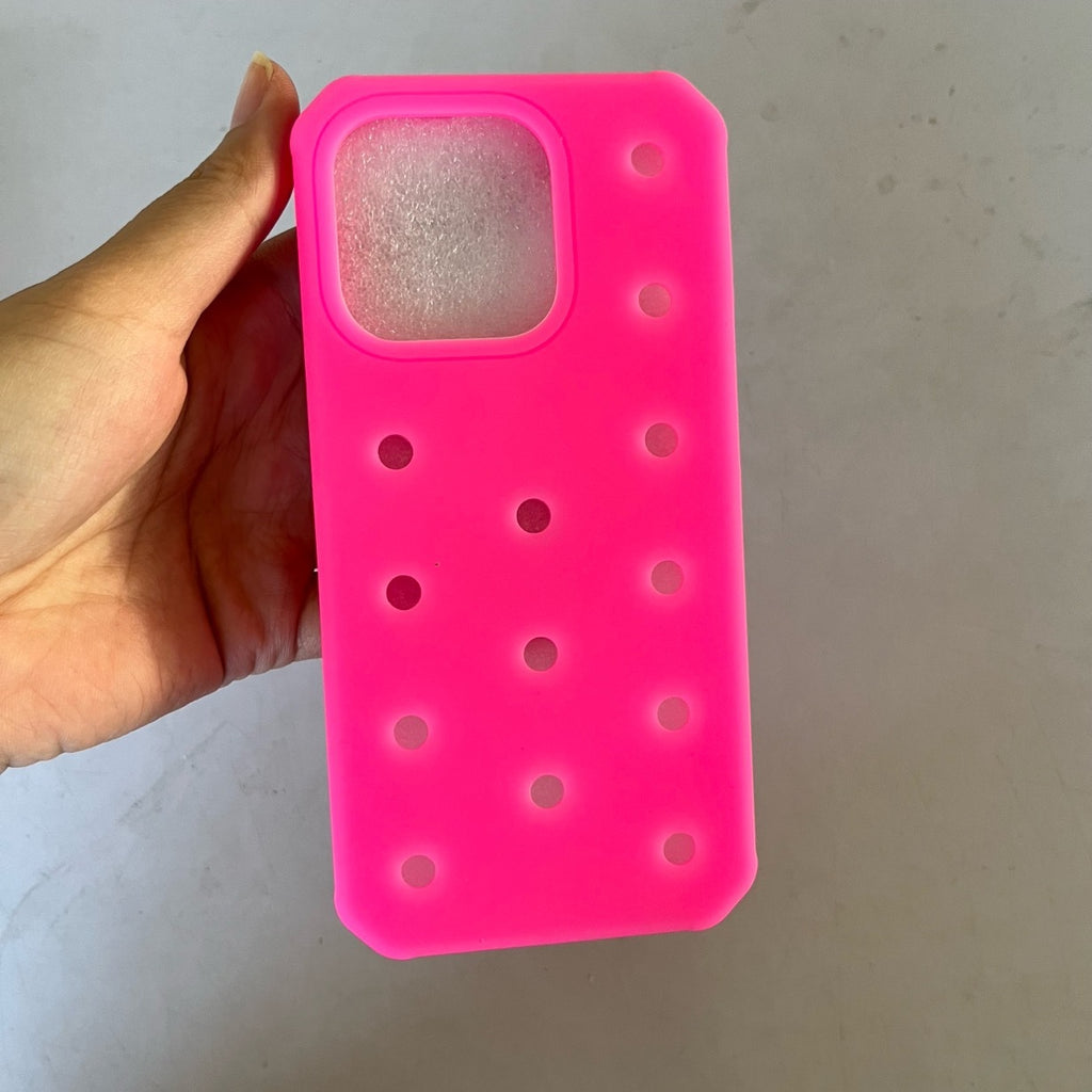 Convient pour 11 16Plus trou bricolage shoe Buckle modèle boîtier de téléphone en silicone