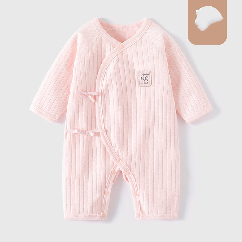 Nouveau-né Bodysuit Sans os manches longues Onesie
